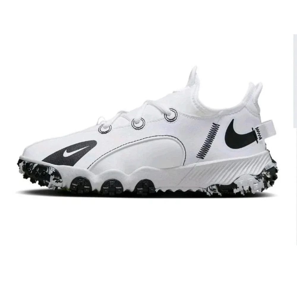 Nike Future Field Kids Training Shoes White Black Volt DJ6949-103 Size 5Y